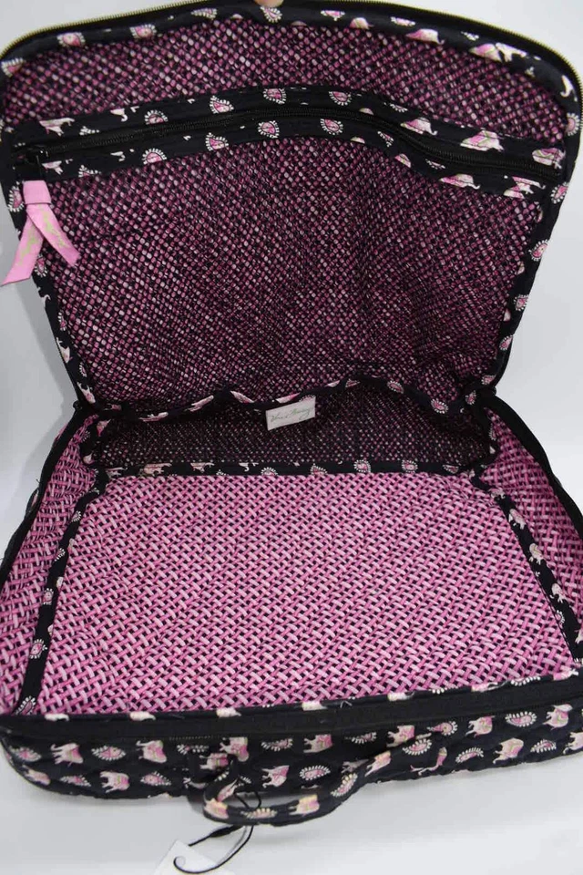 Сумка для косметики и туалетных принадлежностей Vera Bradley на молнии XL с узором «Розовые слоны» - Изображение 4 из 4