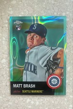 2022 Topps Chrome Platinum Anniversary - Matt Brash #260 Aqua Lava Refractor...