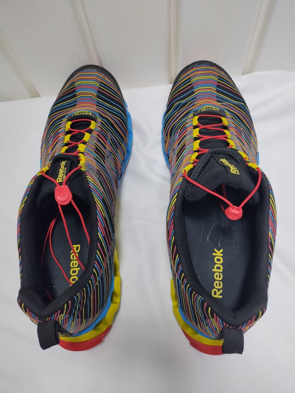 Reebok Zigmaze 2 Men’s Sneakers Sz 12 Shoes Vibrant Multicolor Stripes thumbnail 5