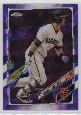 2021 Topps Chrome Sapphire Purple 7/10 Tommy La Stella #462 i6j