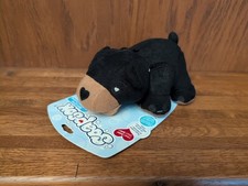 SoapSox Bailey the Black Bear Bath Scrub Wash Cloth Plush Bath time Friend