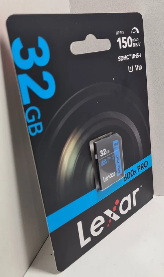 Lexar 32GB SD Card Class 10 UHS-I SDHC 800X Pro Card Camera DSLR BLUE 150MBs - Image 4 of 4