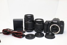 Canon EOS 8000D DSLR Camera Kit with EF-S 18-55mm  55-250mm Lenses Used