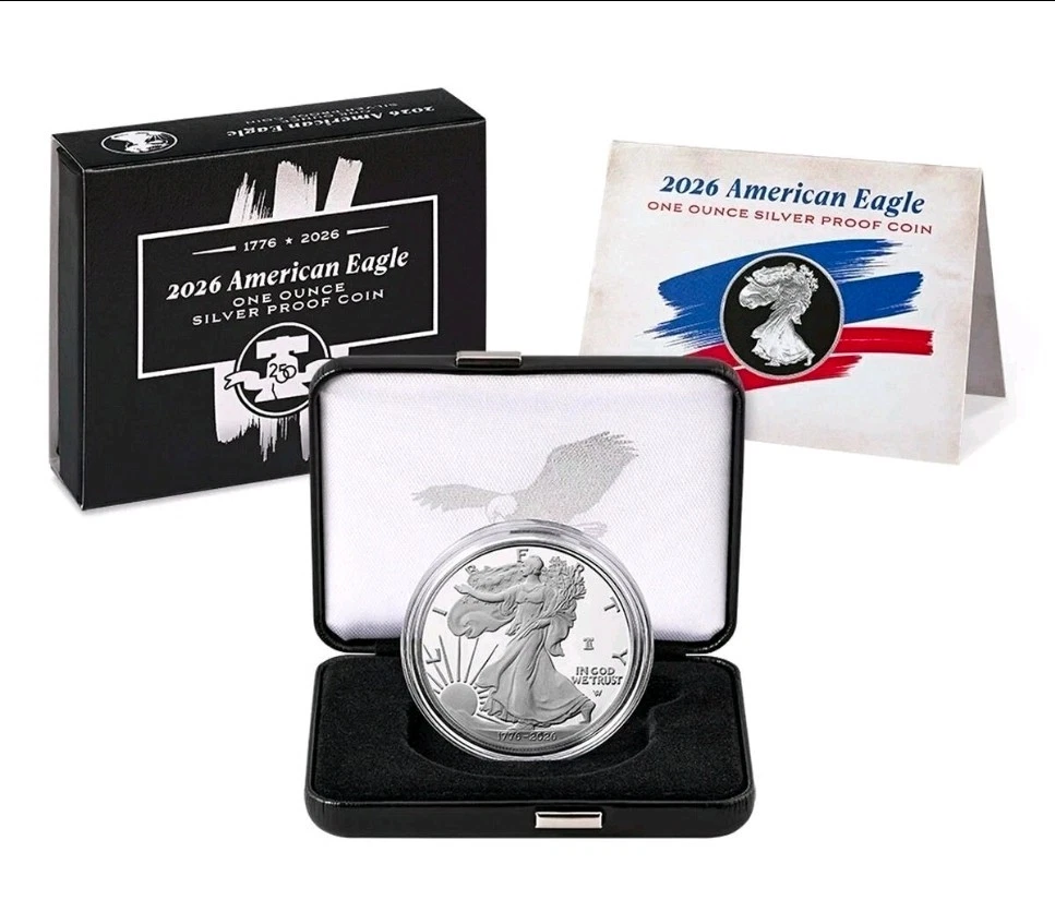 1776 - 2026 W Proof American Silver Eagle 1 oz OGP 250th Anniversary image 12