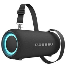 Portable Bluetooth Speakers Loud 40W Peak Stereo Sound, Passive Black