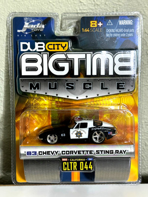 2005 JADA 1:64 BIGTIME MUSCLE 1963 '63 CORVETTE STINGRAY HIGHWAY PATROL COP CAR