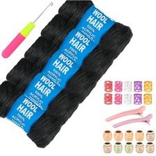 5Roll Brazilian Yarn Wool Hair Arylic Yarn For Hair Crochet Braid Twis