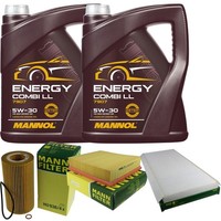 Mann Inspektionspaket Filterset 10L Mannol Energy 5W-30 FüR BMW E53 4.4I 4.6Is