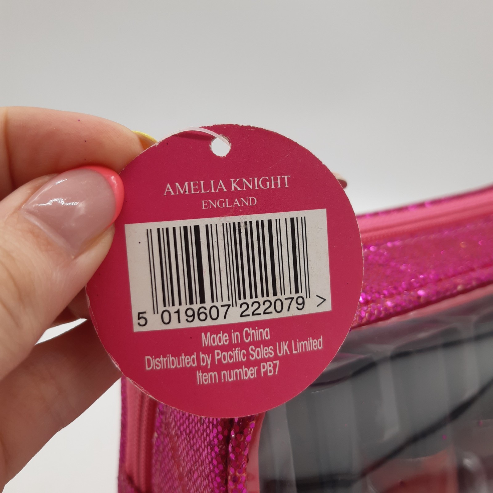 Amelia Knight Academy of Colour Lip Gloss & Nail Polish Set Pink Glitter Bag PB7 image 5