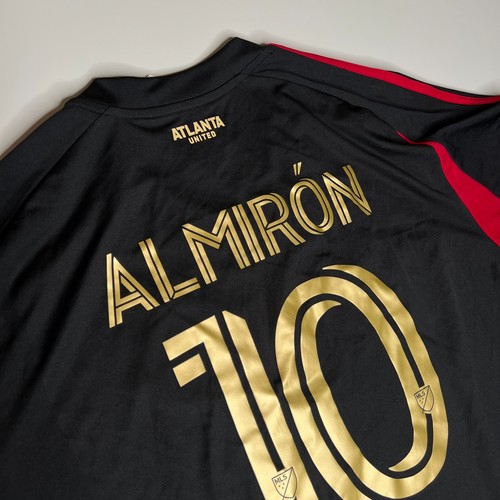NWT Atlanta United FC 2024/25 Adidas Miguel Almirón #10 Jersey - 2XL Black/Red - Picture 3 of 6