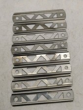 Gilbert Erector Set Part A 2 1/2" Nickel Plated Straight Girder Lot of 8 Nice