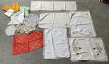 Vintage Linens, Tea tray Cloths, Doilies And Napkins