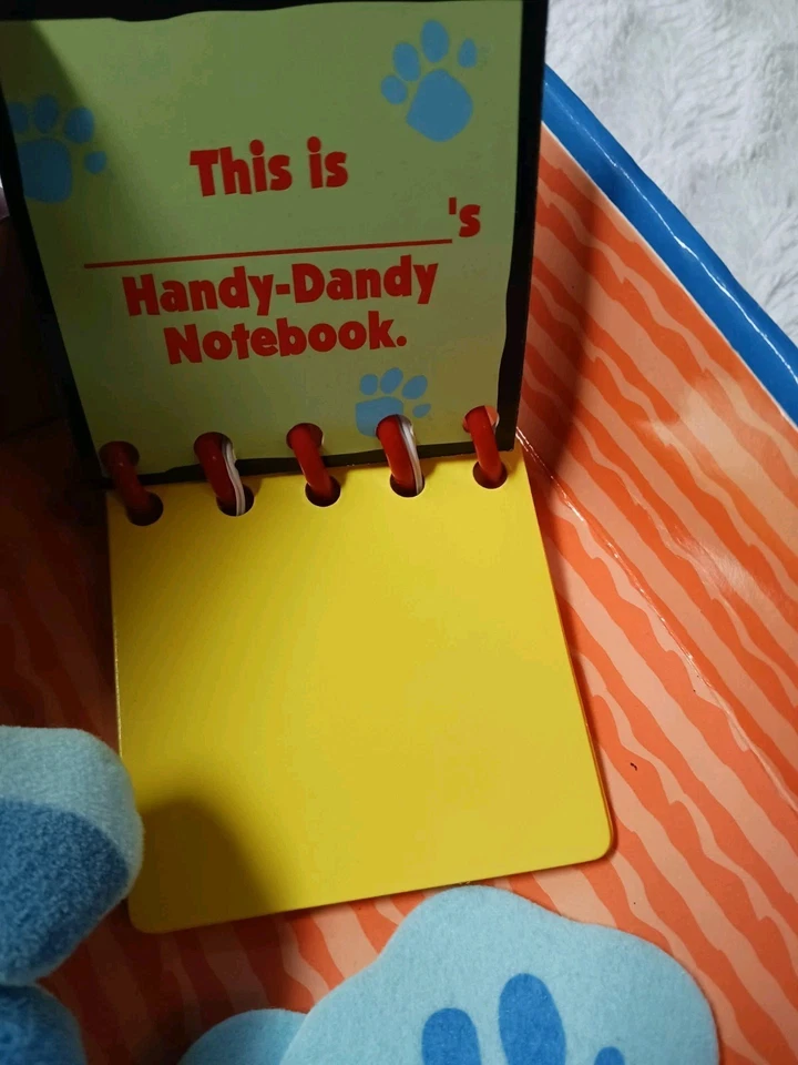 Blues Clues Práctico Dandy Cuaderno Silla Pensador Steve Peluche Figura Juguete 1998 LEER Foto 3 de 4