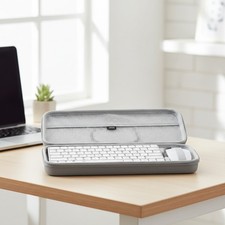 Stylish Grey Storage Case for Magic Keyboard 2 and Mouse - Durable Protection