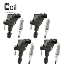 4pcs Ignition Coil and Spark Plug For Regal Buick L4 2.0L 2.4L 2011-2013 XIG5202