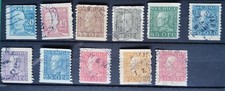 SWEDEN-1920-1921-N140-N141-1921-N170-N171-N172-N176-N182-N184-N185-N186-USED