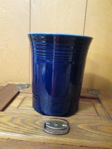 NEW Fiestaware Kitchen Utensil Caddy Holder Vase in cobalt blue  Fiesta