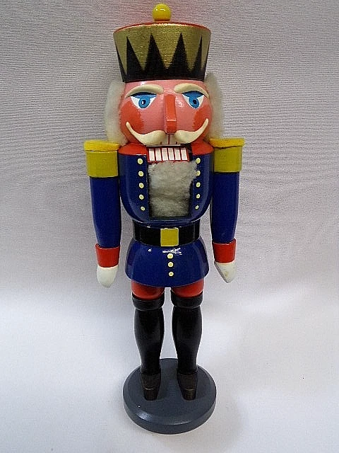 Nußknacker König blau-DDR - expertic   Orginal Erzgebirge - - Bild 2 von 4