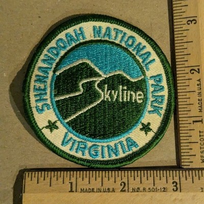 3'' Shenandoah National Park Virginia Skyline Patch Vintage VA Souvenir