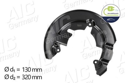 Splash Guard, Bremsscheibe AIC A58103