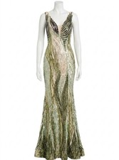 Jovani Long Fitted Sequin Mermaid Prom Dress Green
