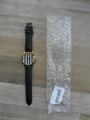 Platinum Geneva Armbanduhr Uhr Neu Herrn Lederarmband schwarz 3 Uhren