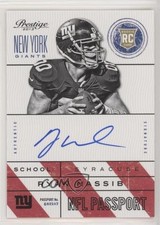 2013 Panini Prestige NFL Passport Signatures Ryan Nassib #25 Auto 0w3