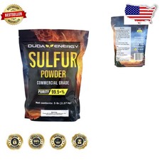 Finely Ground 5lb Sulfur Powder - Commercial Soil Treatment, 99.5 Pure