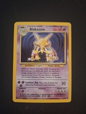 alakazam pokemon card 1 102 Alakazam 001/102 Base Set Holo for sale online