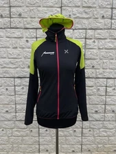 RARE Montura Women's PRO Thermal Grid Fleece Hoodie Jacket Black Neon M