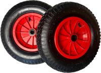 2 StüCk Schubkarrenrad,Luftrad,Rad,Schubkarre Ersatzrad BOLLERWAGEN,4.80/4.00-8