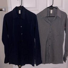 Vintage Versace Men’s (bundle of 2) Dress Shirts Both Sz 50 (Lrg) 20’ P2P 30’ L
