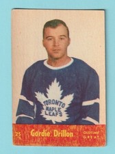 1955-56 Parkhurst #25 Gordie Drillon -  Vintage Hockey Card