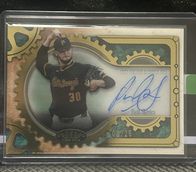 2026 Topps Tier One Paul Skenes Machined Signatures Card 03/25 MSA-PS