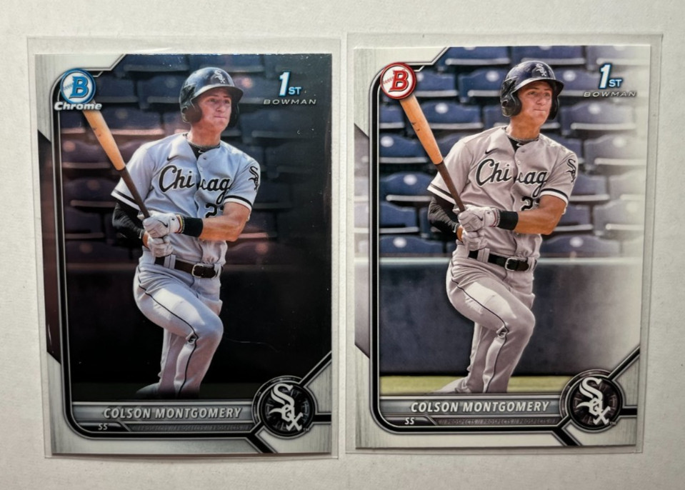 COLSON MONTGOMERY Baseball 2022 Bowman Chrome 1st Bowman RC White Sox # BCP-71