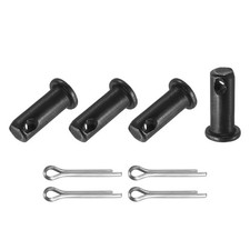 4-Pack M8x20mm Single Hole Clevis Pins, A3 Carbon Steel Flat Head Clevis Pins