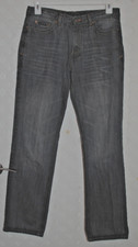 Vintage Calvin Klein Jeans Men's 33x32 Black Washed Denim Straight Leg Jeans