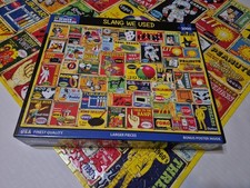 White Mountain "Slang We Used" 1000 Piece Jigsaw Puzzle Complete 2024