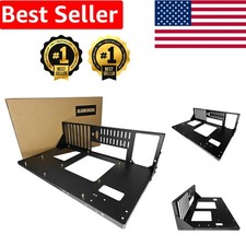 Lightweight Black Alloy Steel PC Bench - Easy Assembly Heat Dissipation
