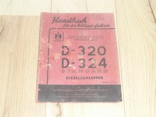 IHC/Mc Cormick/International D-320/324 schlepper handbuch von '62