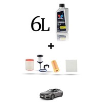 Hoffcar Wartungsset 4 Filter Und 6L ÖL FüR Audi A6 (C8) 45 TDI Und Mild Hybrid