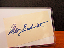 BOSTON BRUINS MILT SCHMIDT AUTOGRAPH INDEX CARD COA FROM SPORTSWORLD