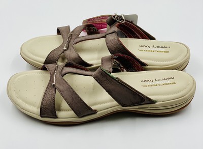 skechers slides memory foam