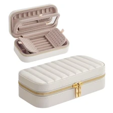 SONGMICS HOME ANAH Collection - Travel Jewelry Case, Small Jewelry Box Organi...
