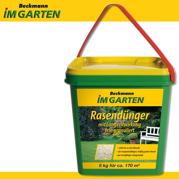 Beckmann 5 Kg RasendüNger Mit Langzeitwirkung Langzeitstickstoff Golfgreen-image
