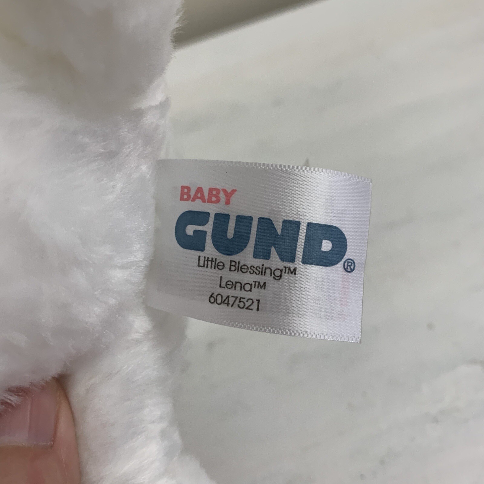 Gund Baby Little Blessing Plush Lena Lamb White Windup Musical Stuffed Animal