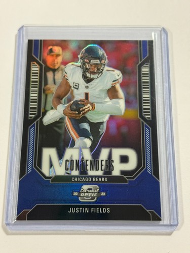 2023 Contenders Optic Justin Fields Blue MVP Prizm /99 Bears