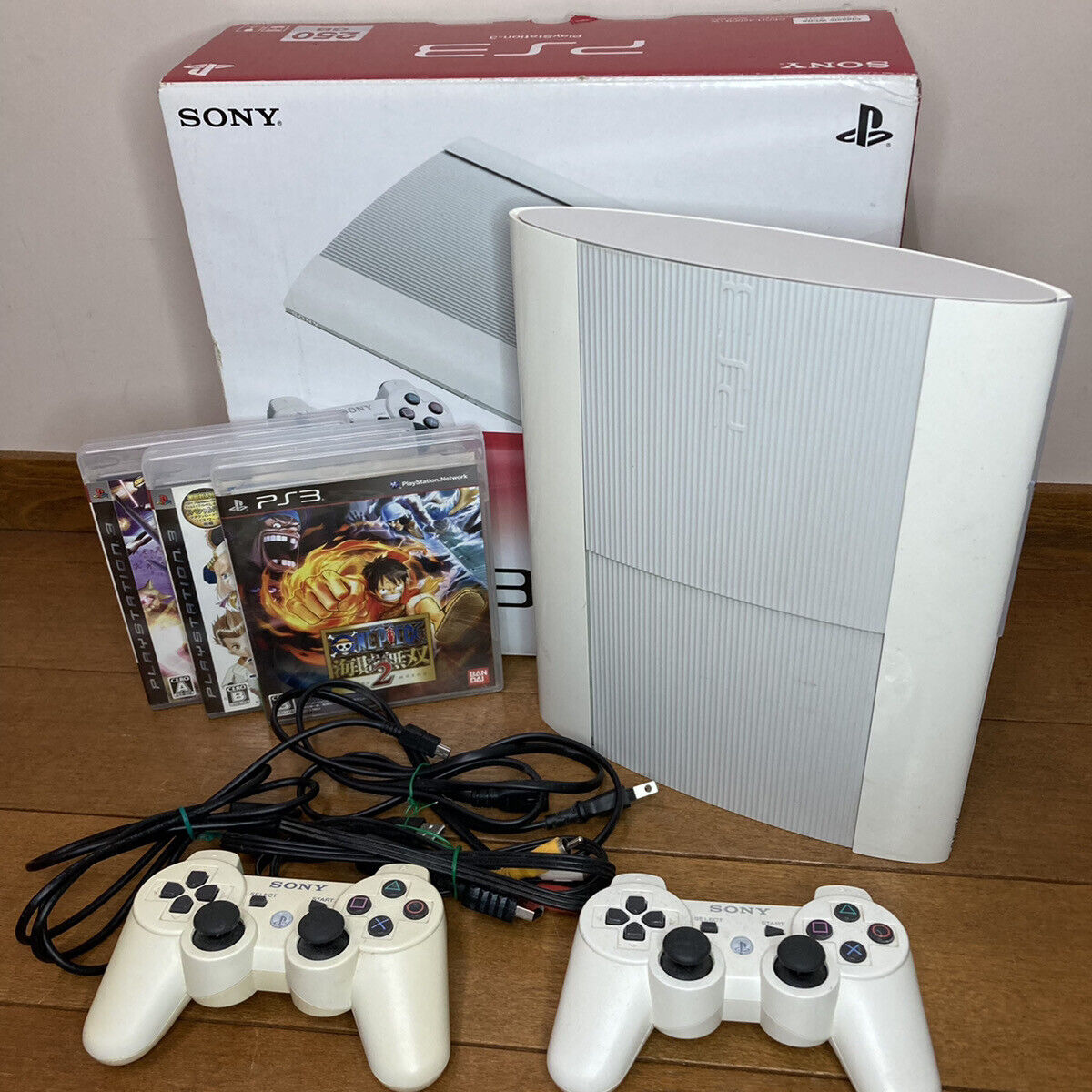 SONY PlayStation 3 PS3 CECH-4200B White-collar 250GB Console Japan with  case F/S