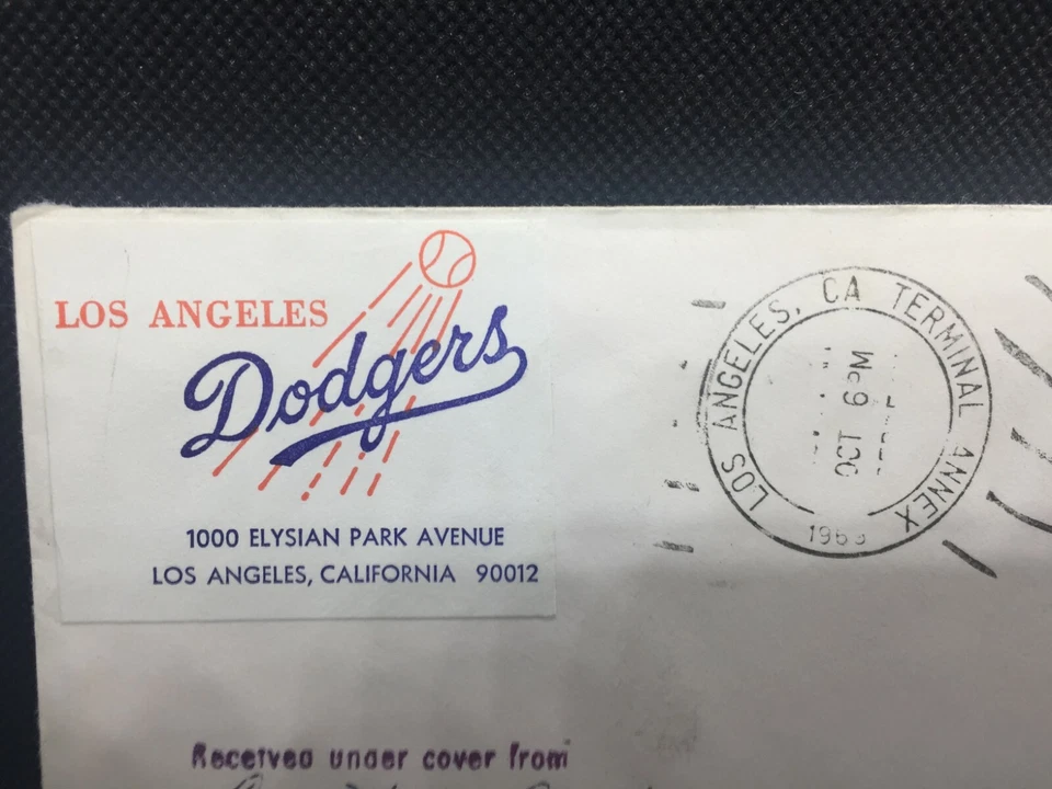 1969 Los Angeles Dodgers First Day Issue Professional Baseball Stamp  - Image 2 of 3