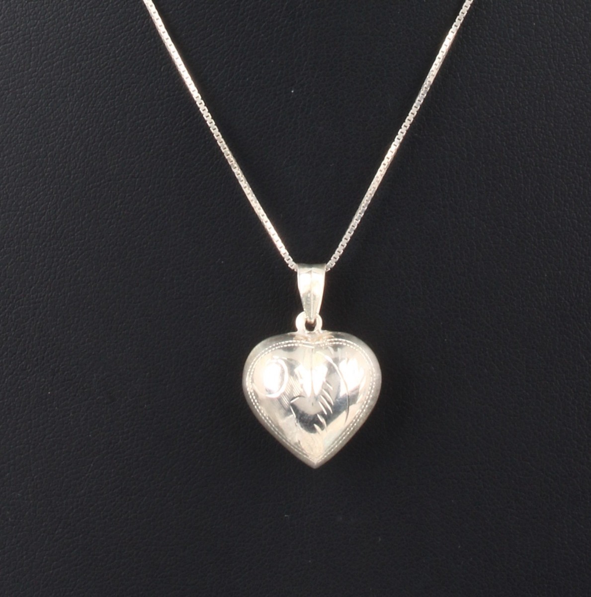 【HYERES LOR】23SS★ H Heart Silver (C) Lock Chain Necklace Silver Heart Lock Pendant Necklace - Boutique Wear RENN